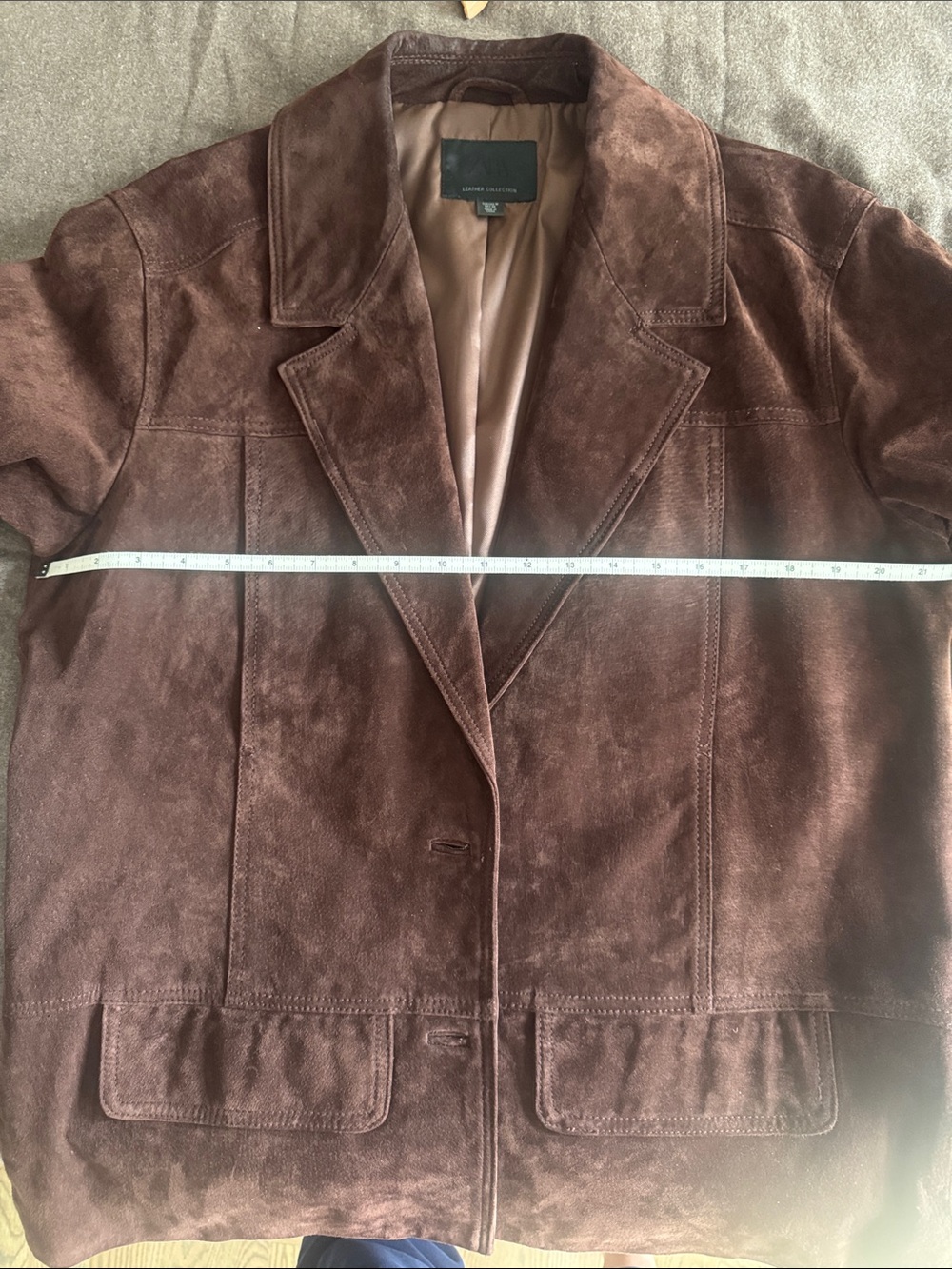 Zara Suede Blazer Women size M - Picture 6 of 8